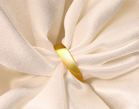 Pure Plain Gold Rings 24K Yellow Gold Wedding Bands for Men - Click Image to Close